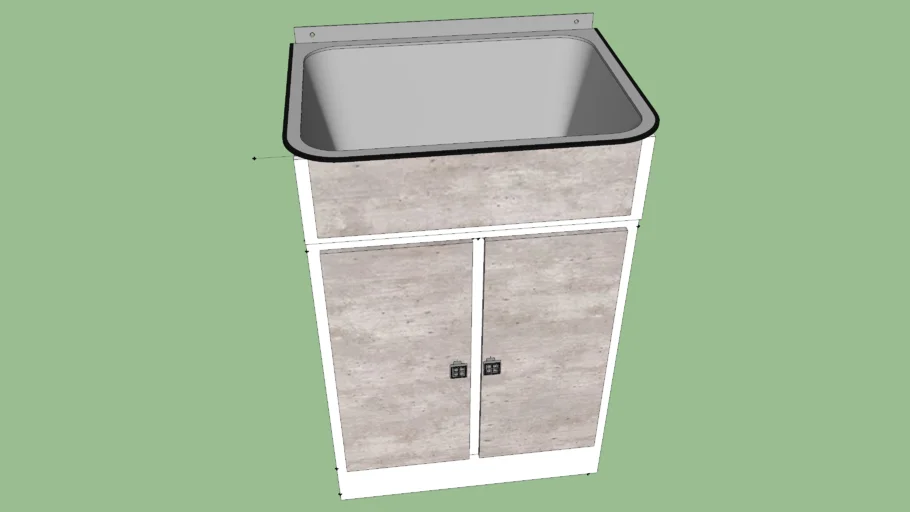 TANQUE DE LAVAR ROUPAS COM GABINETE
