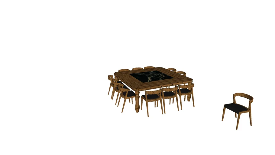 mesa comedor y sillas acacia