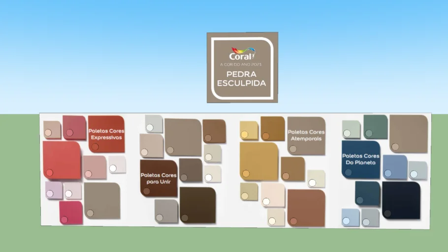 Paleta Cores Tintas Coral 2021