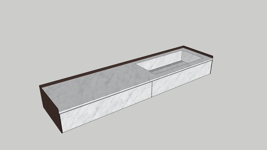 Agape DR Washbasin - 2000mm