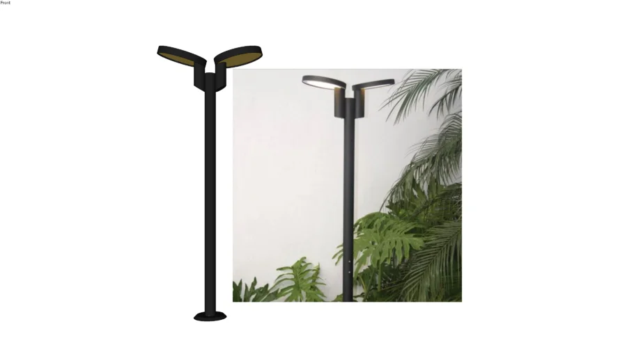POSTE DUPLO LED ALLOY
