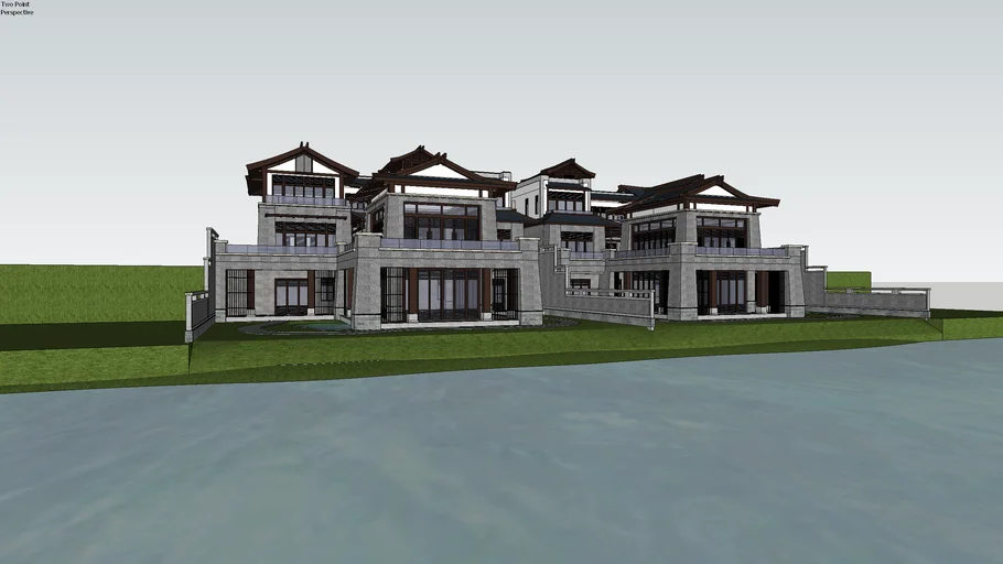 chinese style traditional town house (H model)