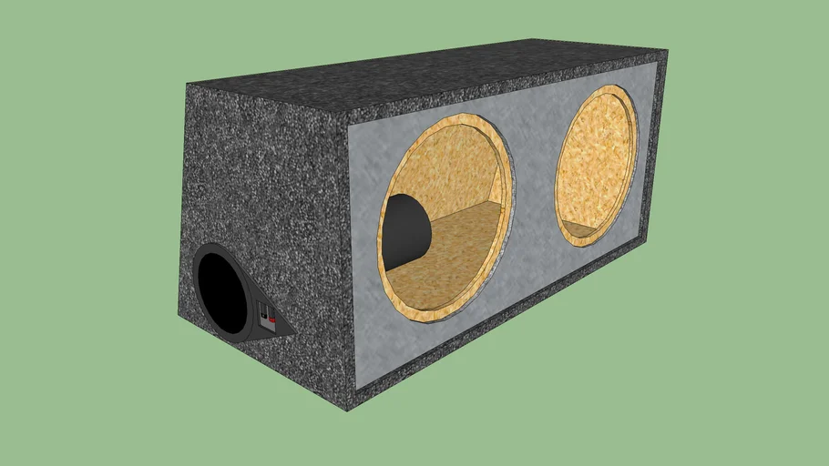 Dual ported 12 inch subwoofer box