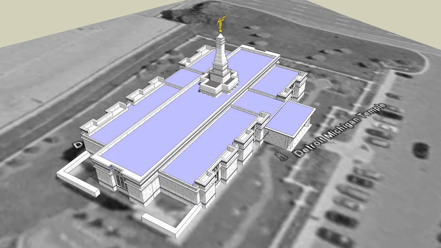 LDS. Temple Detroit Michigan Templo Mormon. 63rd. operating temple.