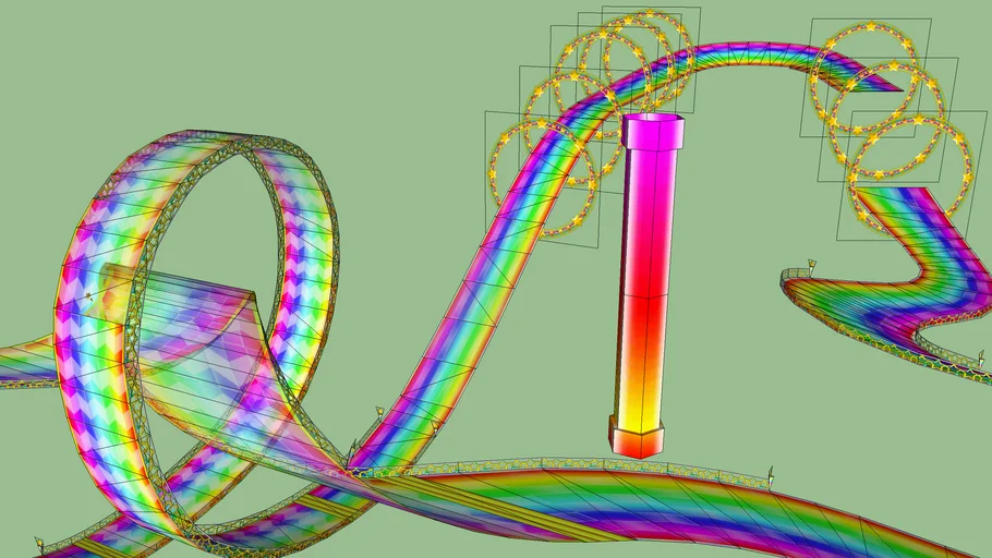 MKDS!! Rainbow Road course_model