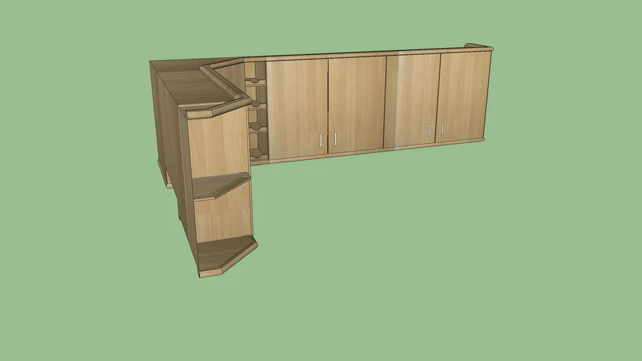 mueble superior cocina con extractor de humos