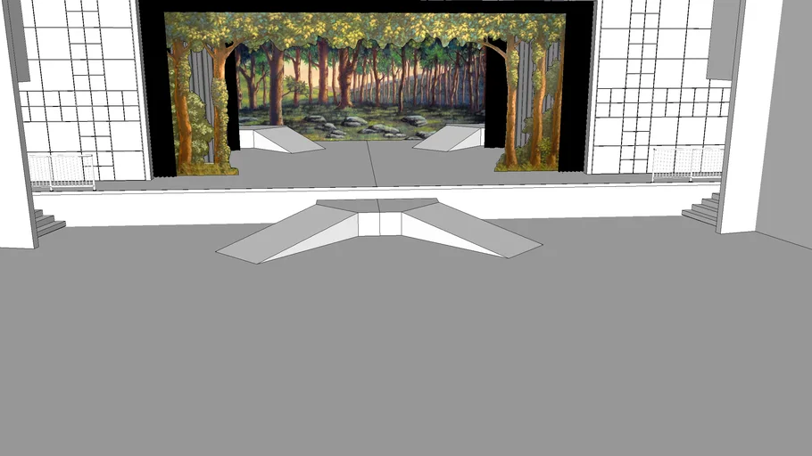 ITW stage with ramps | 3D Warehouse