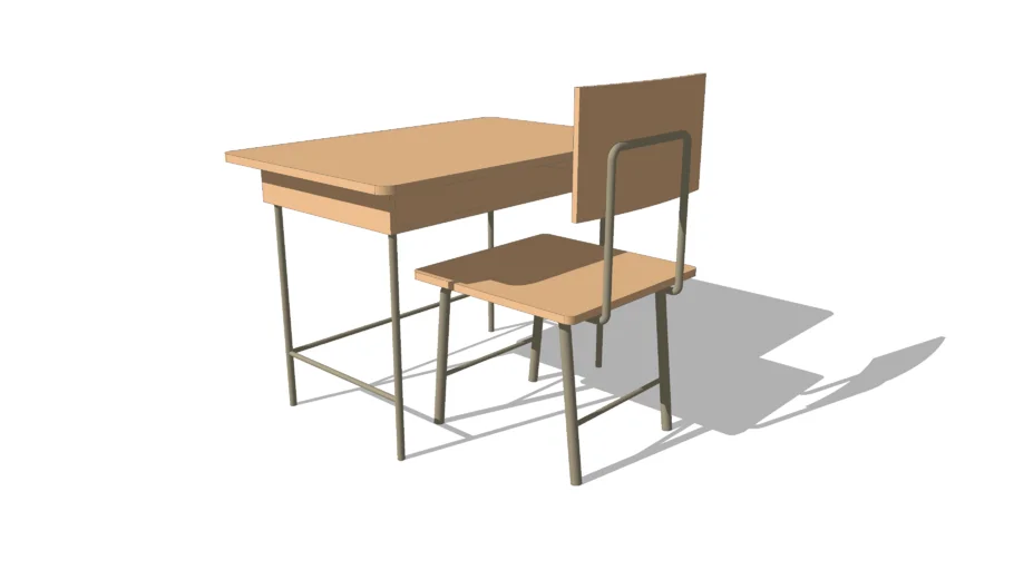 Typical School Chair and Table