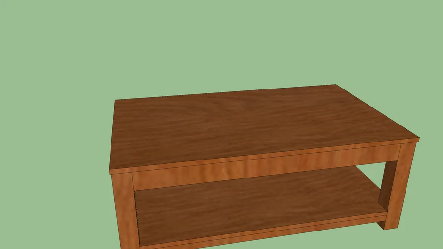 table Basse Bois | 3D Warehouse