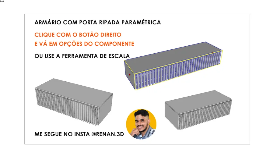 Armário Inteligente com Porta Ripada