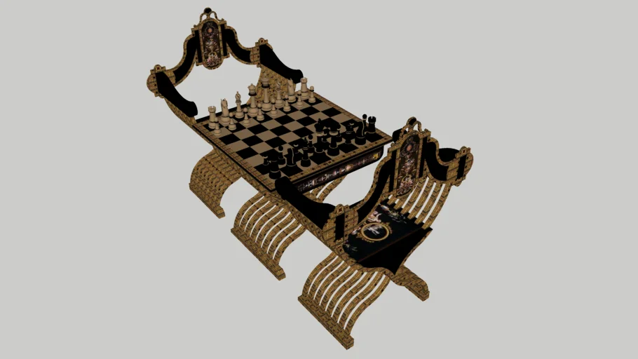 Pop's Chess set