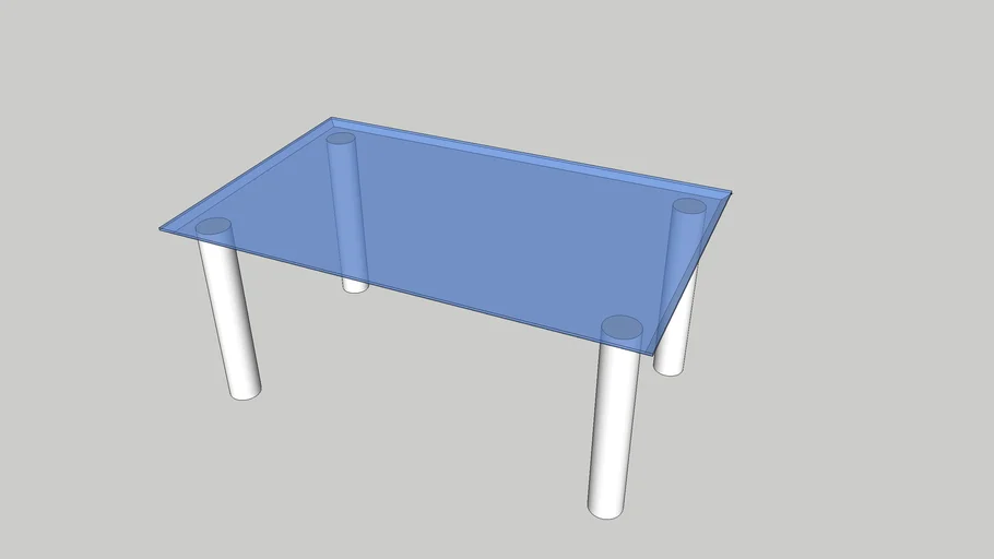 glass table | 3D Warehouse