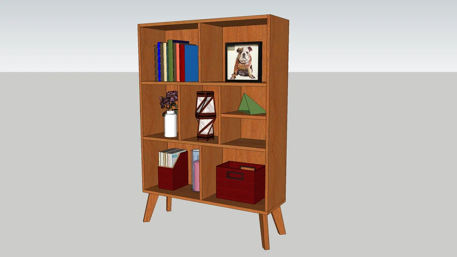 MODERN BOOKSHELF CUBE STORAGE