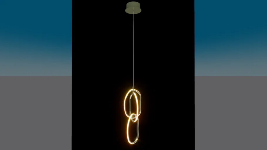 PENDENTE/ LAMPARA COLGANTE LED 3 AROS LED