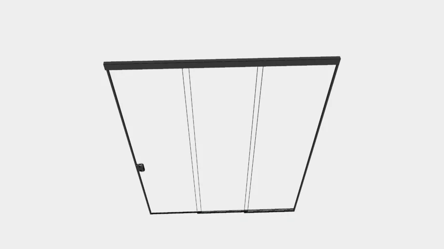 PORTA BLINDEX DE CORRER - 3 FOLHAS VRAY