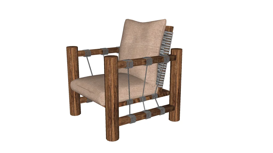 WOOD country ARMCHAIR