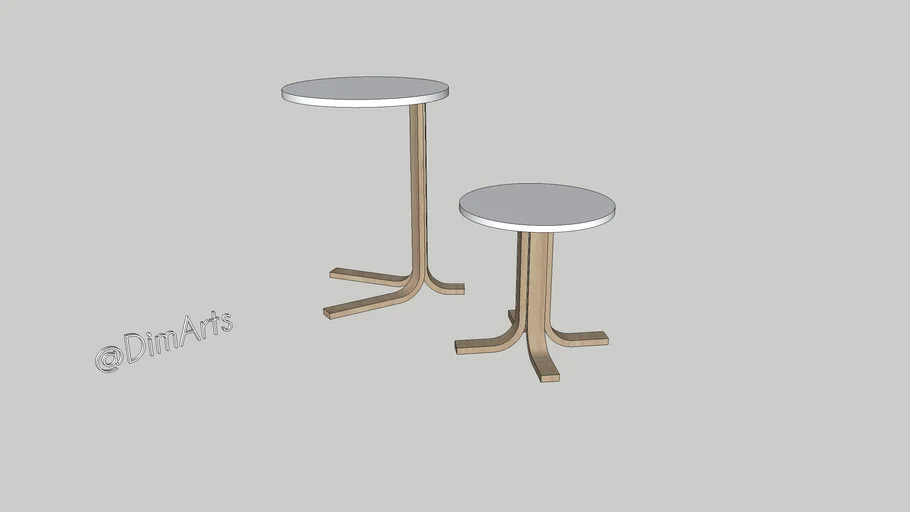 wooden auxiliar tables- mesitas auxiliares de madera