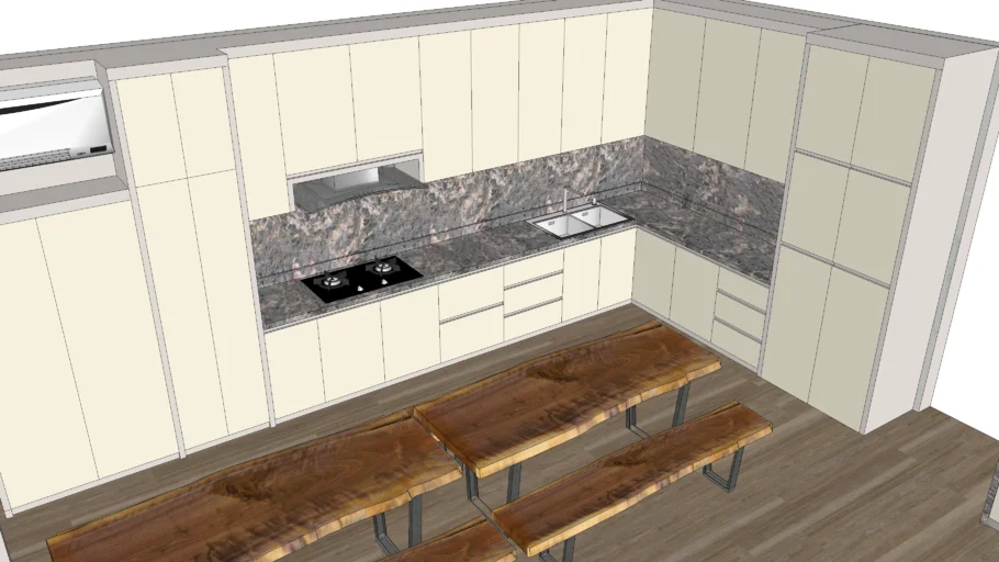 dapur rumah kapolda - kitchenset