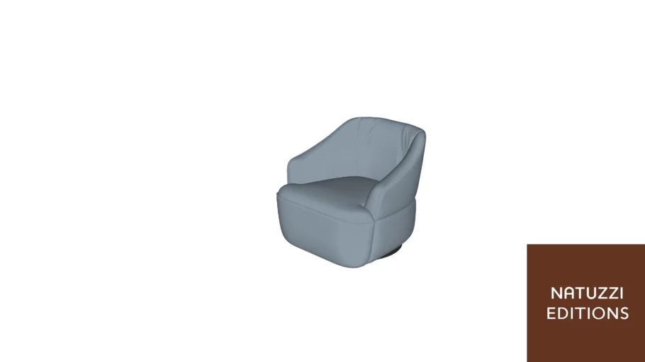 Poltrona Damen Giratória C219 - Natuzzi Editions
