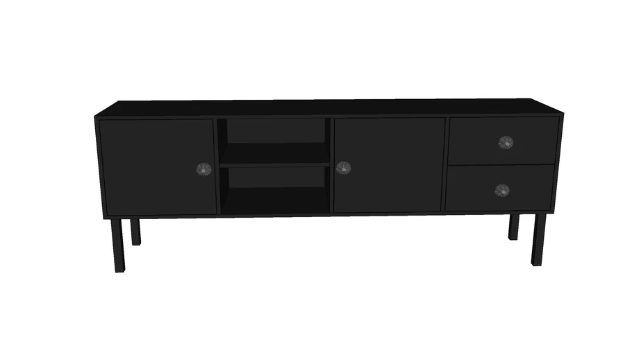 Meuble TV noir