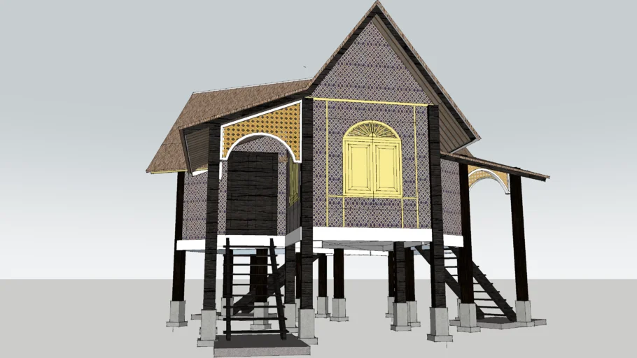 Traditional Malay house (replica) : Rumah Perak