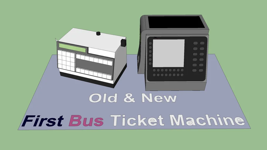First Essex New and Old Ticket Machines | 3D Warehouse