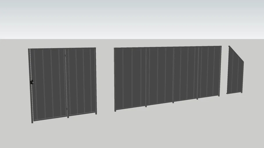 ColorBond Fence With Gate
