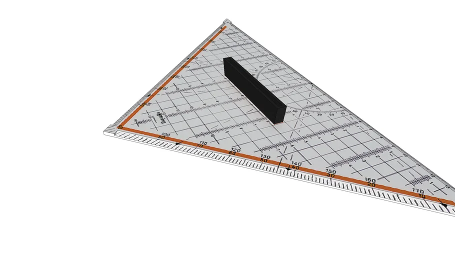 Rotring 24 cm drafting set square | 3D Warehouse