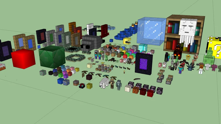 minecraft (full set) | 3D Warehouse
