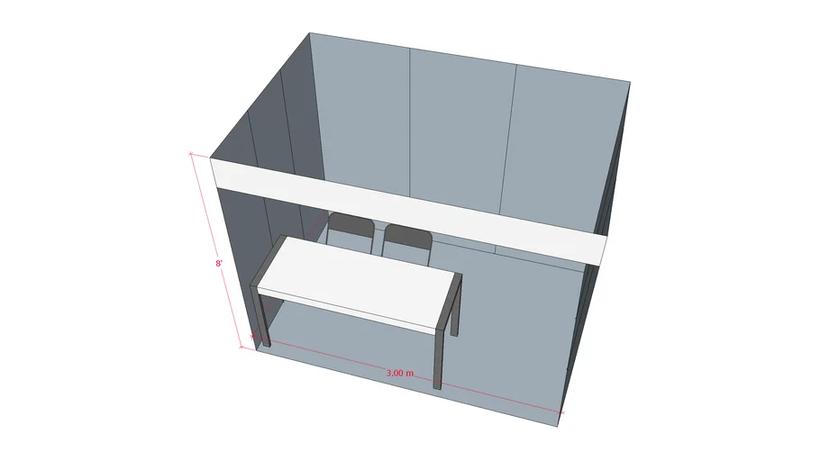 3m x 2m shell scheme