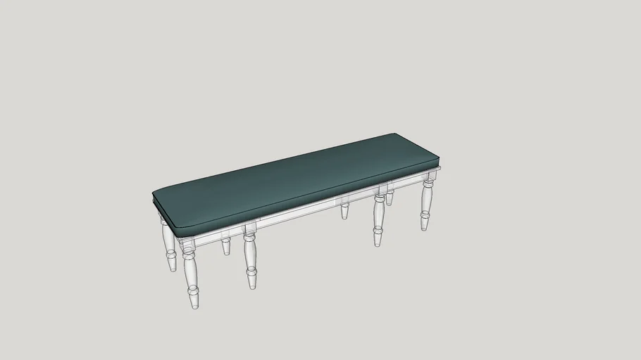 Ambella Home Split Personality Acrylic Bench