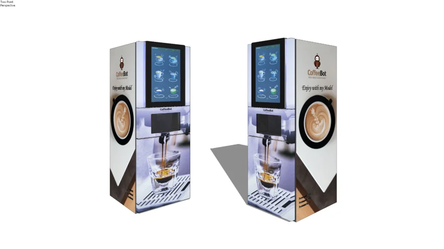 CoffeeBot Vending Coffee Machine Model by Pooh