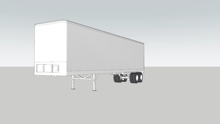 40ft Fruehauf Z Van Trailer 