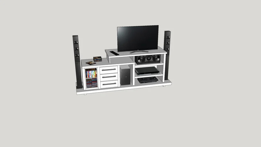 rack sala e tv.skp | 3D Warehouse