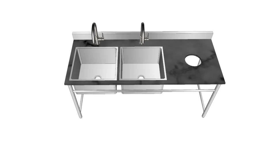 Sink w granite top 2