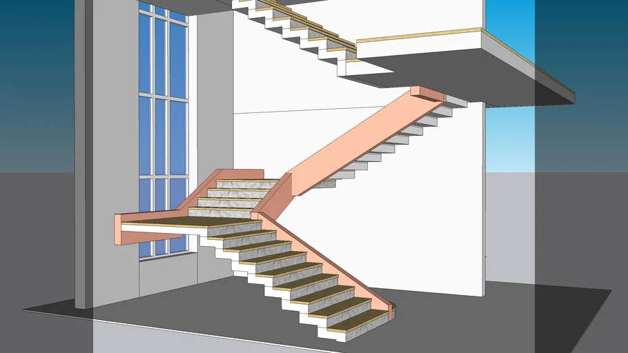 STAIRCASE FOLDING U SHAPE