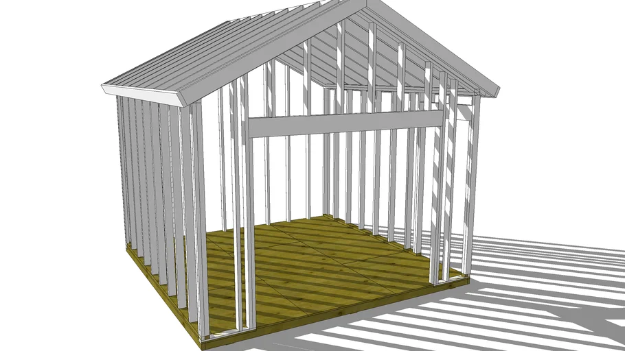12x12 gable shed