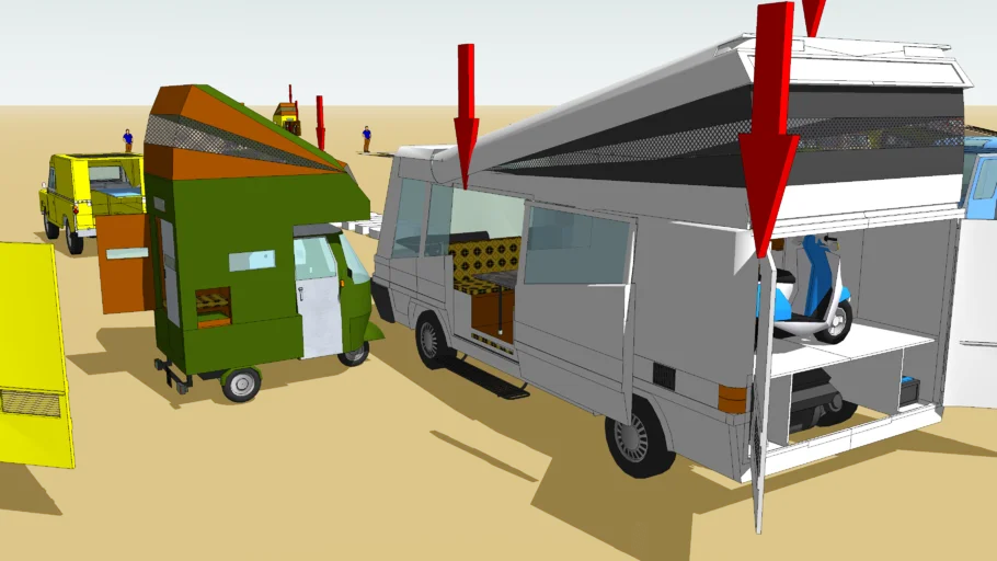 popout camper props