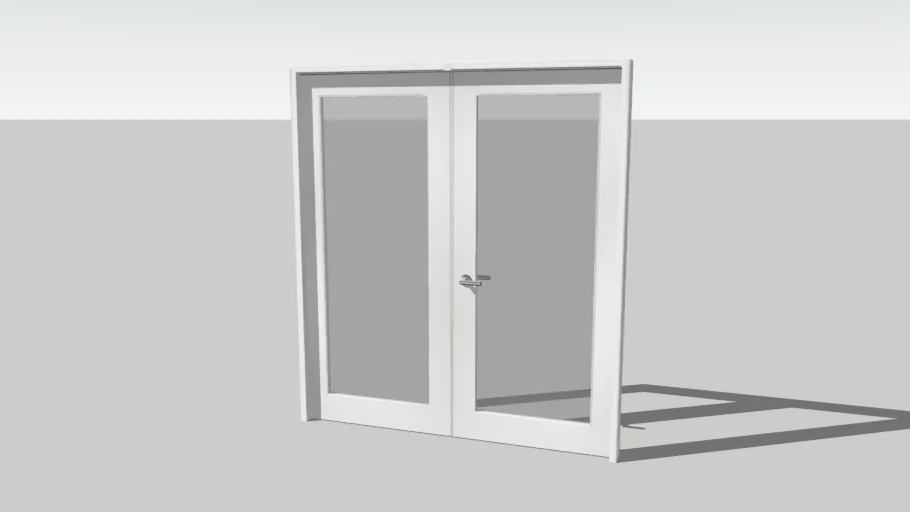 Standard double glass doors