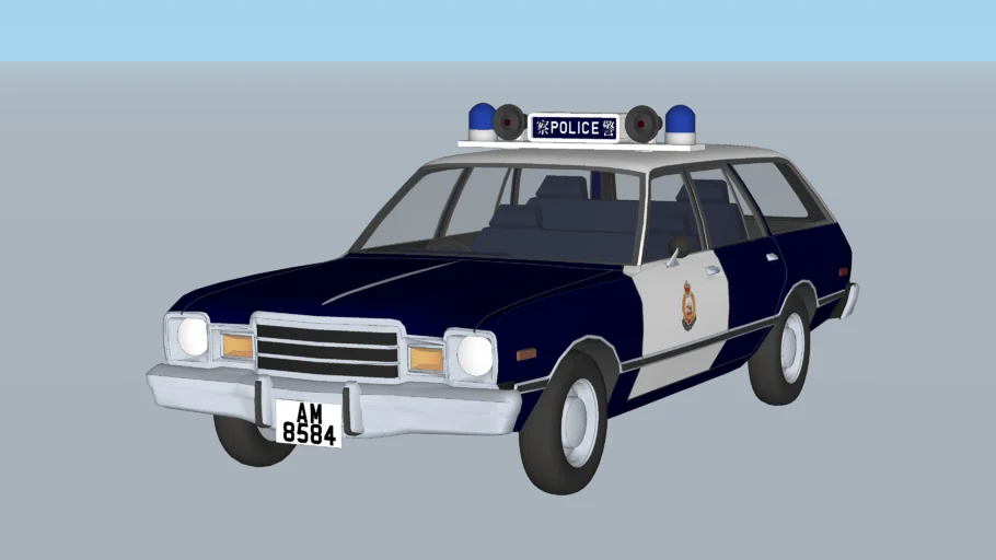 1980s Royal Hong Kong Police Car 