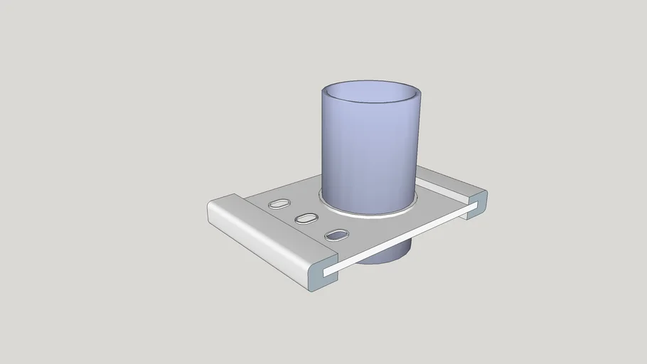 Jabonera cepillera con vaso para baño