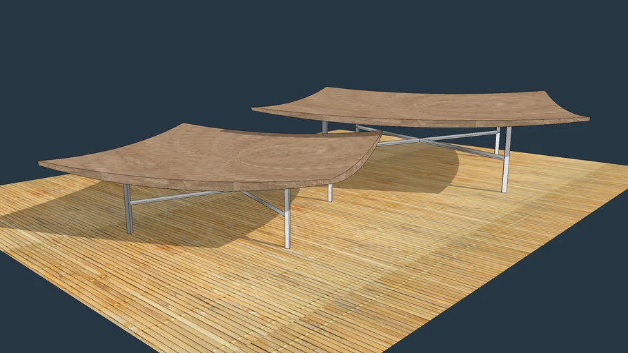 Curved Center Table