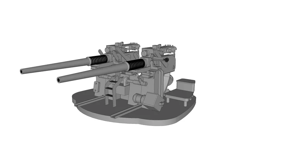 3 Inch 50 Caliber twin gun mount  MK 35