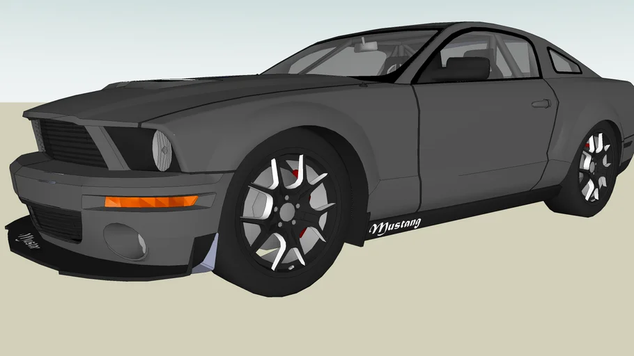 Ford Mustang (with decals) | 3D Warehouse