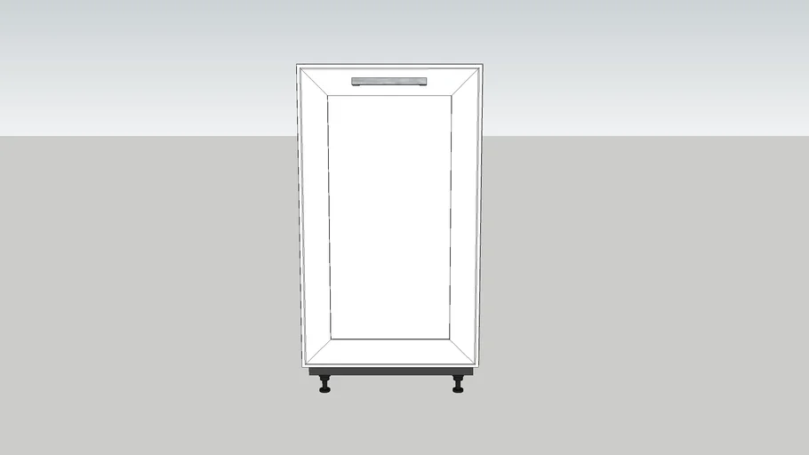 Waste Bin Base - 1 Drawer & 2 Bin
