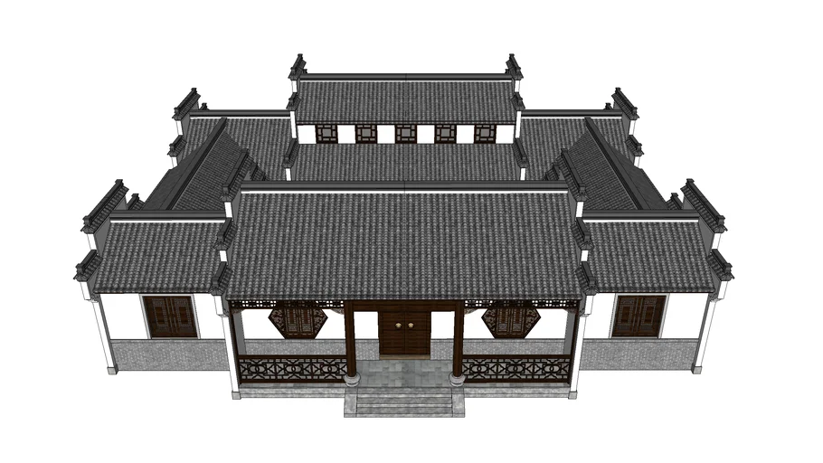 Chinese style courtyard houses 四合院建筑 www.1skp.com