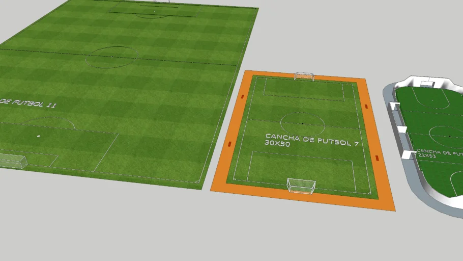 canchas de futbol 11, 7 y Rapido