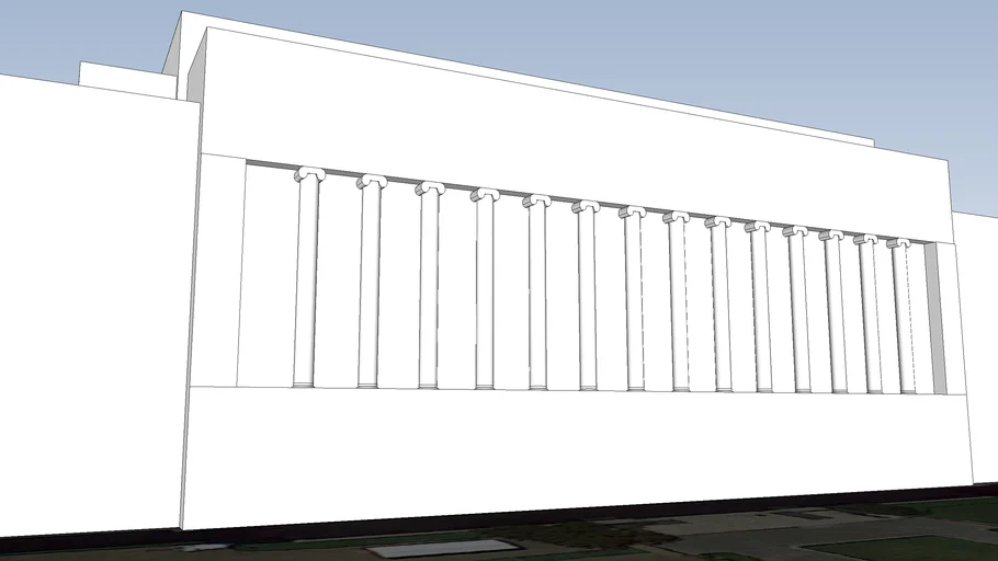Butler Library, Columbia University (Non-Textured)