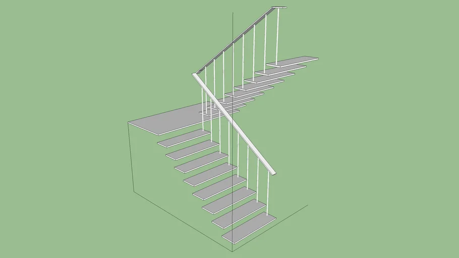 Standard Stair for house high 3 metres