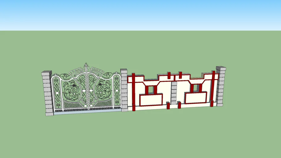 Compound wall | 3D Warehouse